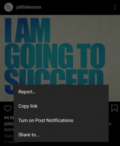 Instagram Post Notifications